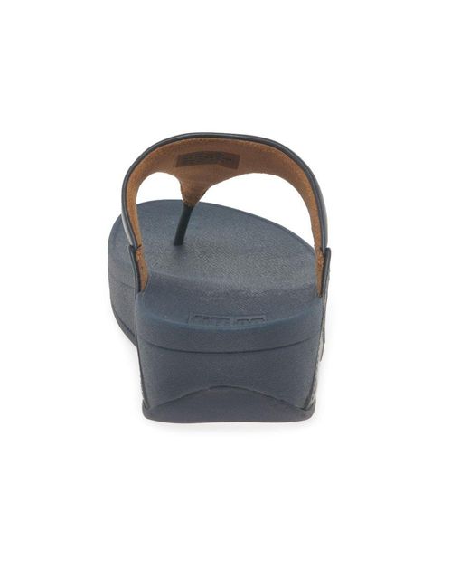 Fitflop Blue Lulu Leather Sandal
