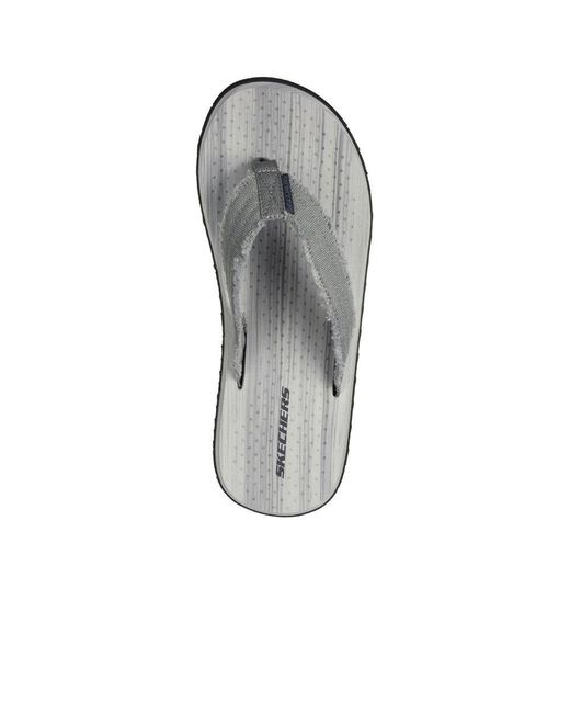 Skechers sandals mens silver deals