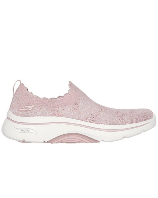 Skechers Metallic Go Walk Arch Fit 2.0 Rosa Linda