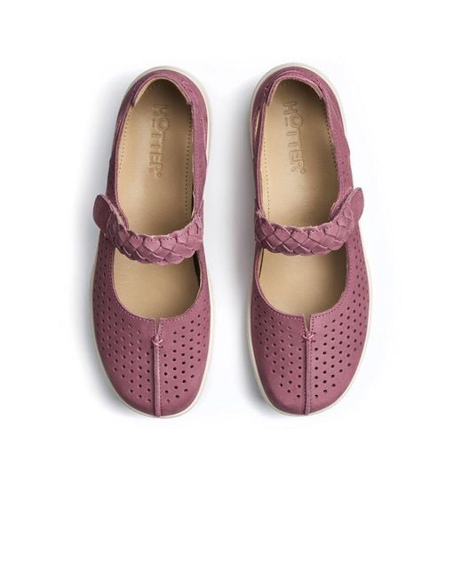 Hotter Pink Quake Ii Extra Wide Mary Jane Shoes