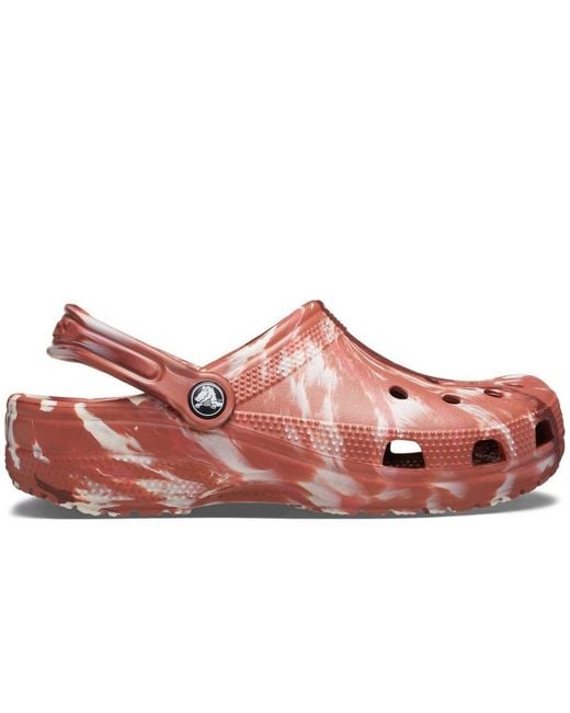 CROCSTM Pink Marble Sandals