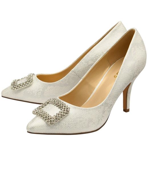 Lotus Metallic Petunia Court Shoes
