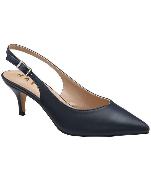 Ravel Blue Foston Slingback Court Shoes