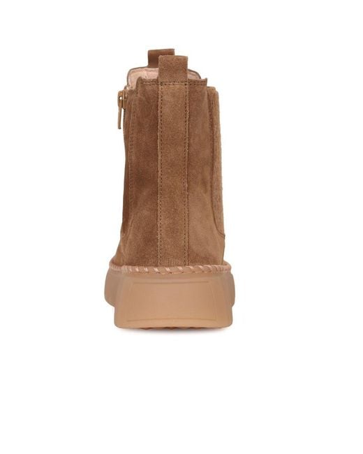 Gabor Brown Relaxed Chelsea Boots