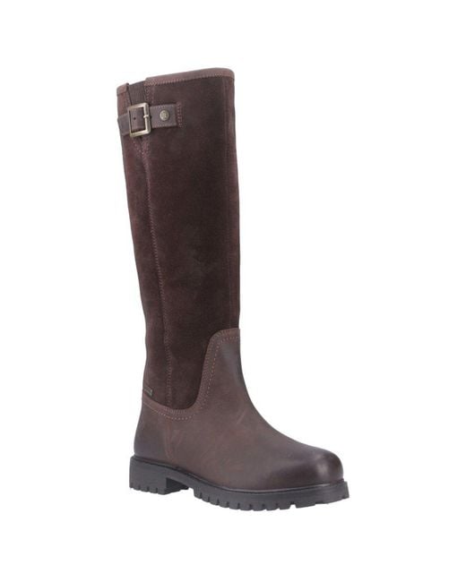 Hunter Brown Canna Knee High Boots
