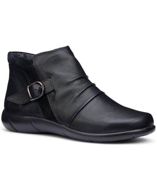 Hotter Black Bramley Extra Wide Fit Ankle Boots