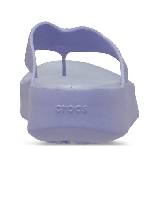 CROCSTM Blue Getaway Platform Flip Toe Post Sandals