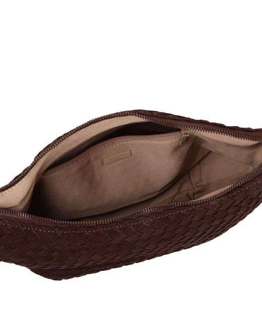 David Jones Brown Rennes Weave Hobo Bag