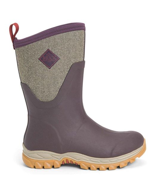Muck Boot Brown Arctic Sport Mid Wellingtons