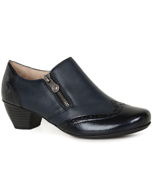 Rieker Blue Treat High Cut Court Shoes
