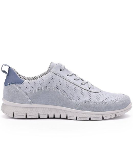 Hotter Blue Gravity Ii Wide Fit Trainers