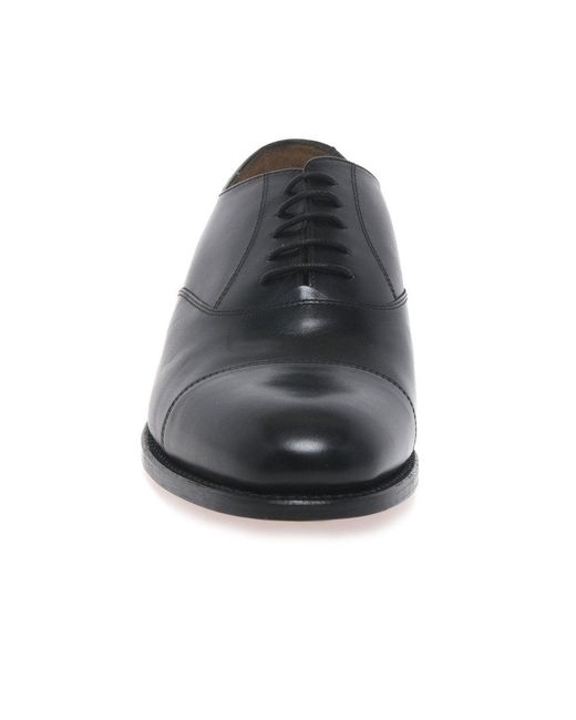 Barker Black Luton Formal Lace Up Oxford Shoes for men