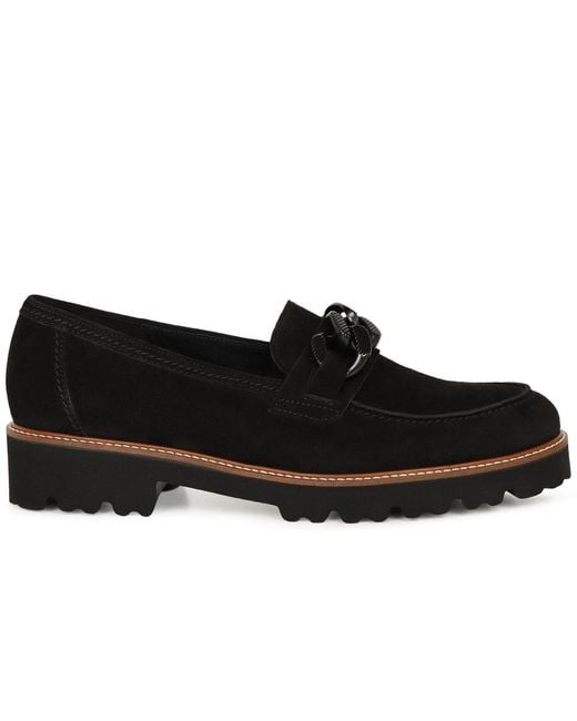 Gabor Black Squeeze Loafers