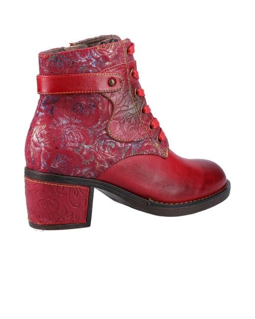 Riva Red Musa Ankle Boots