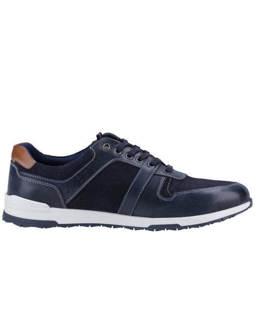 Hush Puppies Blue Christopher Trainers for men