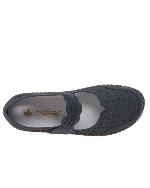 Rieker Blue Deloris Shoes