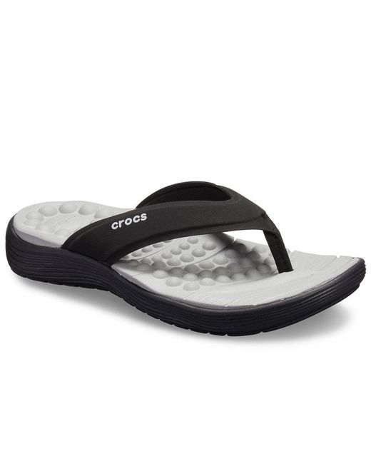 Crocs™ Black Reviva Womens Flip Flop Sandals