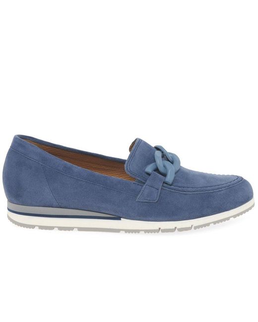 Gabor Blue Bea Loafers