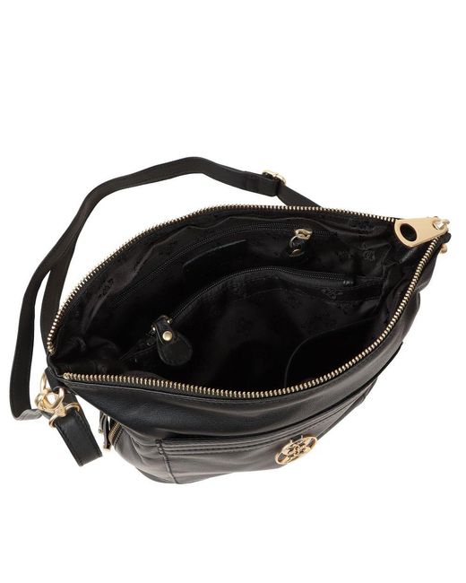Lakeland Leather Black Cartmel Cross Body Handbag
