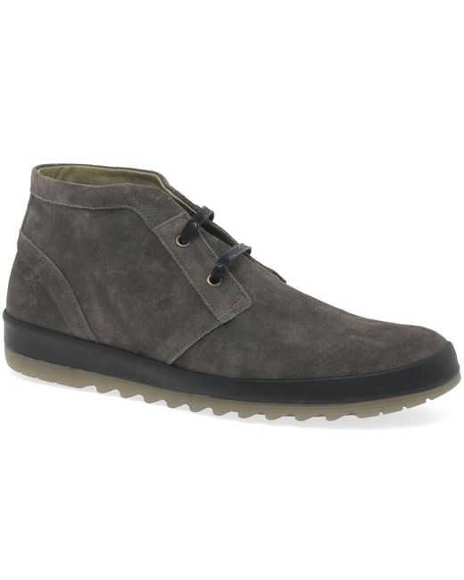 Fly London Gray Moso Mens Lightweight Casual Boots for men