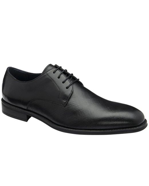 Lotus Black Ripon Derby Shoes for men