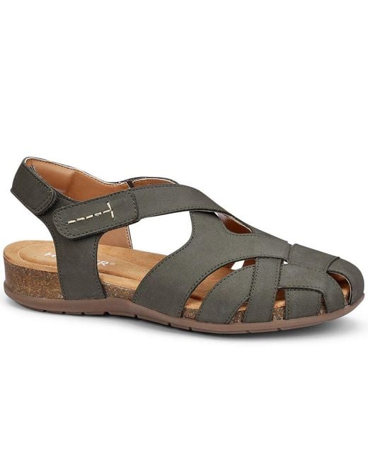 Hotter Gray Carpa Sandals