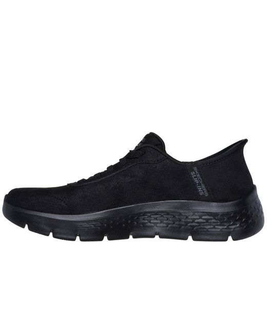 Skechers Gray Go Walk Flex Mali 124837-Brn Bungee Laces Shoes