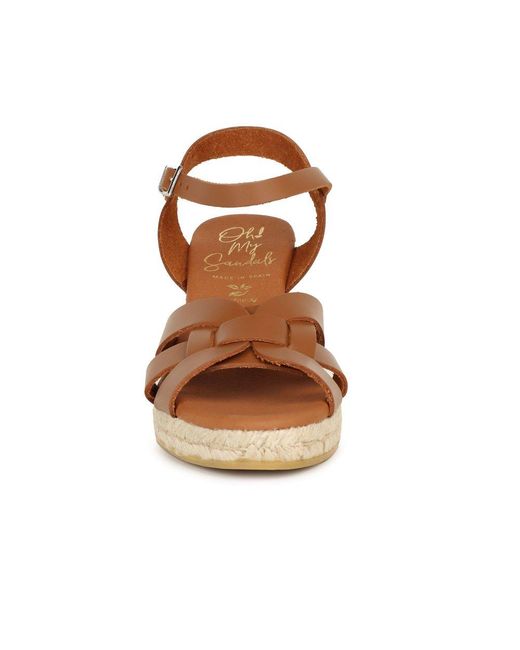 Oh My Sandals Brown Seville Sandals