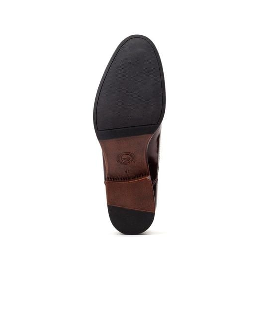 Base London Red Franklin Toe Cap Oxford Shoes for men