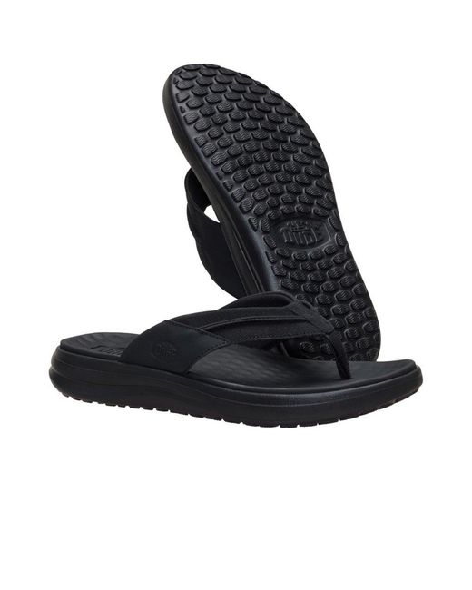 HeyDude Blue Finn Flip Sandals for men