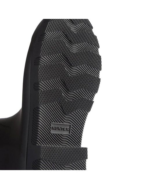 Hunter Black Downpour Adjustable Wellingtons