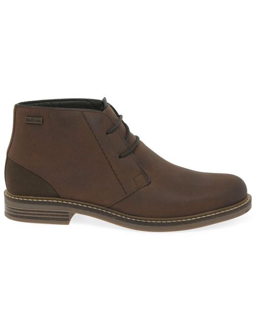 Barbour Brown Readhead Leather Chukka Boots for men