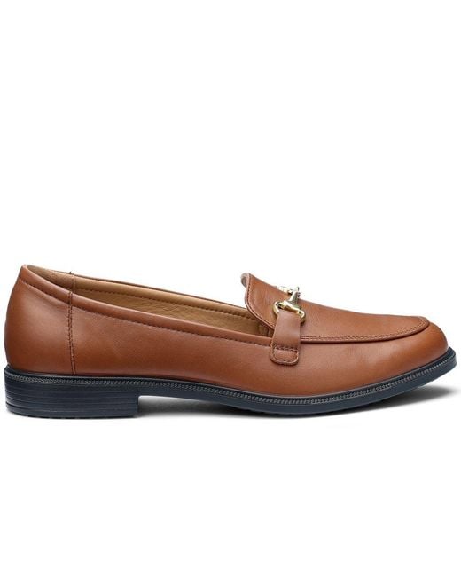 Hotter Brown Clovelly Wide Fit Loafers