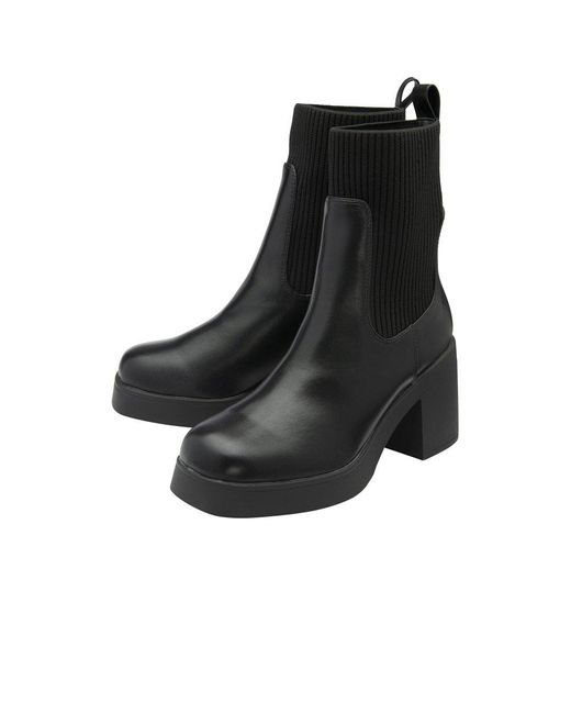 Ravel Black Horton Heeled Ankle Boots