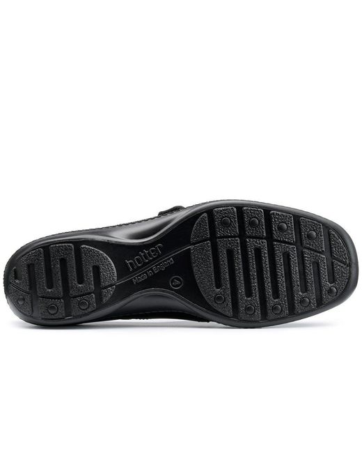 Hotter Black Charity Mary Jane Shoes