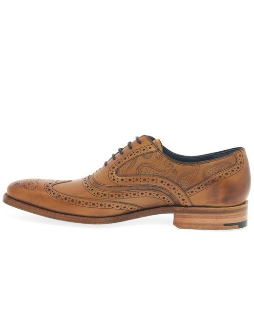 Barker Brown Men's Tan 'grant' Wingtip Brogue for men