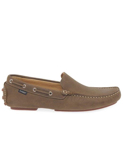 Loake Gray Donington Driving Shoes for men