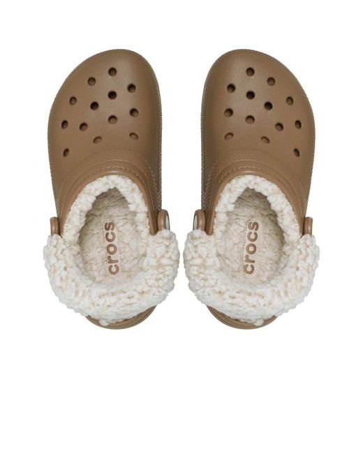 CROCSTM Brown Classic Fleece Lined Clog for men