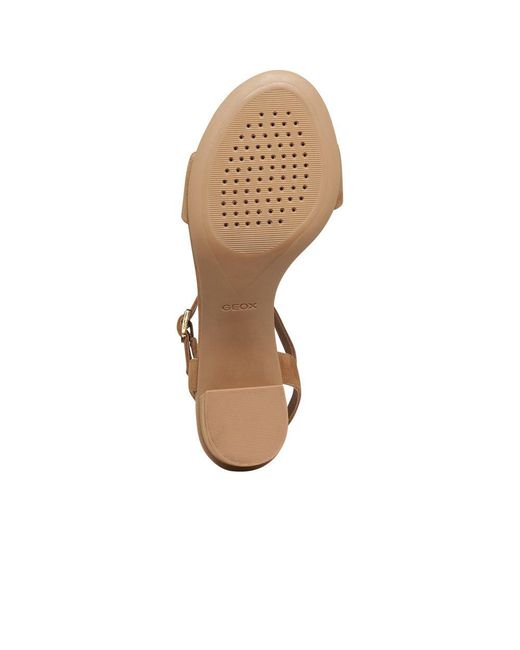 Geox Brown D Aurely 50 Heeled Sandals