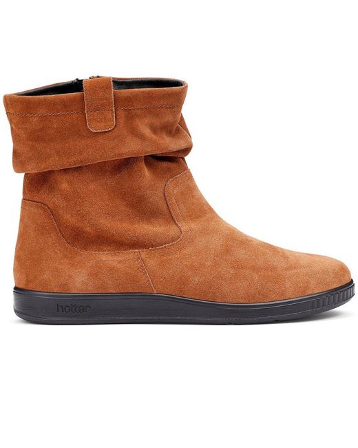 Hotter Brown Sprite Ankle Boots