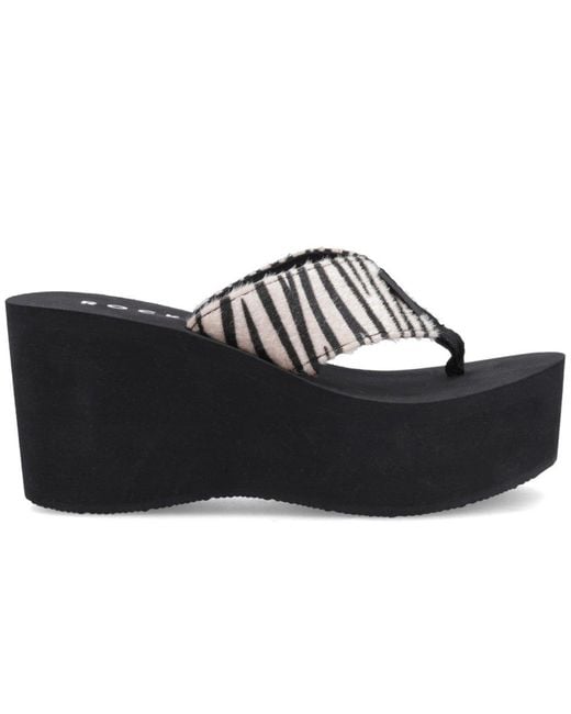 Rocket Dog Black Crush Simba Wedge Sandals