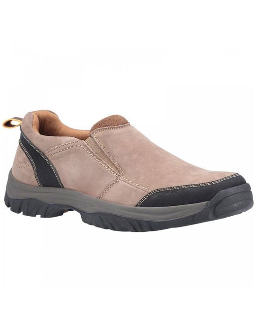 Cotswold Brown Boxwell Slip On Shoes for men