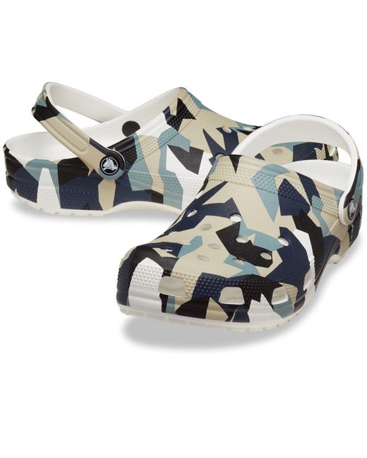 CROCSTM Blue Classic Graphic Clogs for men