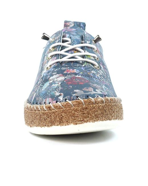 Lunar (GRS) Blue Iva Plimsoll Trainers