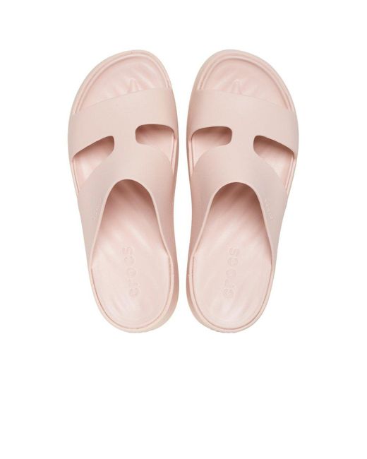 CROCSTM Pink Getaway Platform H-Strap Mules