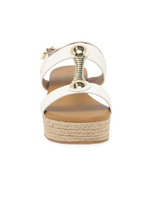 Lunar (GRS) Metallic Ravena Espadrille Sandals