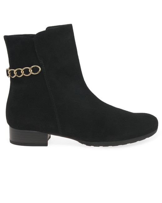 Gabor Black Bellini Ankle Boots
