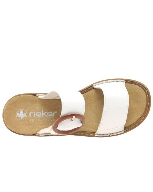 Rieker White Nectar Sandals