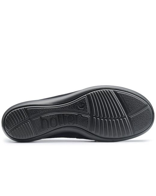 Hotter Blue Honey Wide Fit Slippers