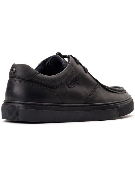 Base London Black Dalston Wallabe Shoes for men